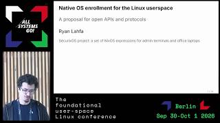 Native OS enrollment for the Linux userspace: A proposal for open APIs and protocols