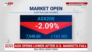 ASX 200 opens lower following drops seen on the US markets