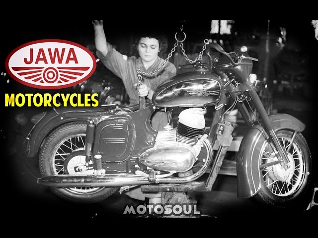 Very Rare video from Vintage Jawa Motorcycles factory - Unseen footage! class=