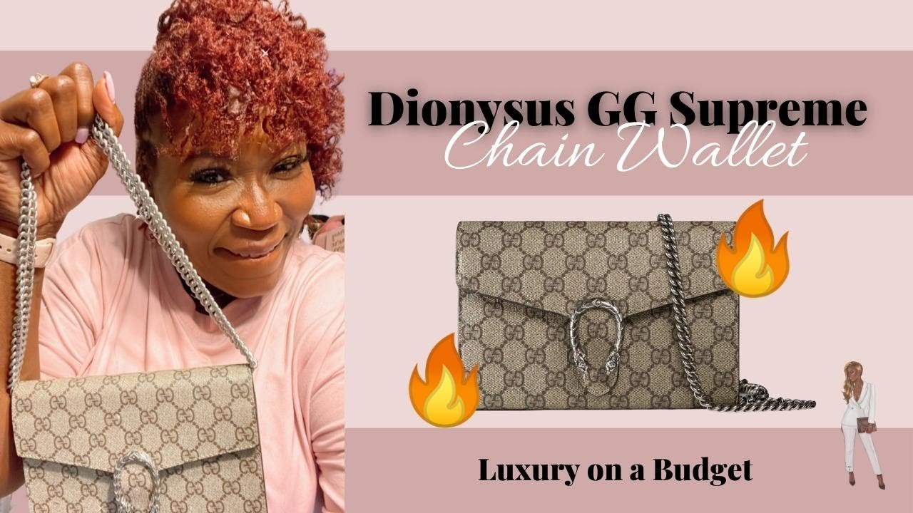 Gucci Dionysus GG Supreme Chain Wallet