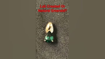 Lab Created Or Natural Emerald? #gemology #Emerald