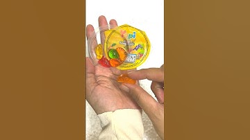 Finding Yupi fruit cocktail in the box