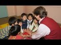 アイレ英会話学校の幼稚園児クラスの授業風景