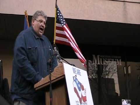 Wisconsin State AFL-CIO President Phil Neuenfeldt on Day 25 of Wisconsin protests