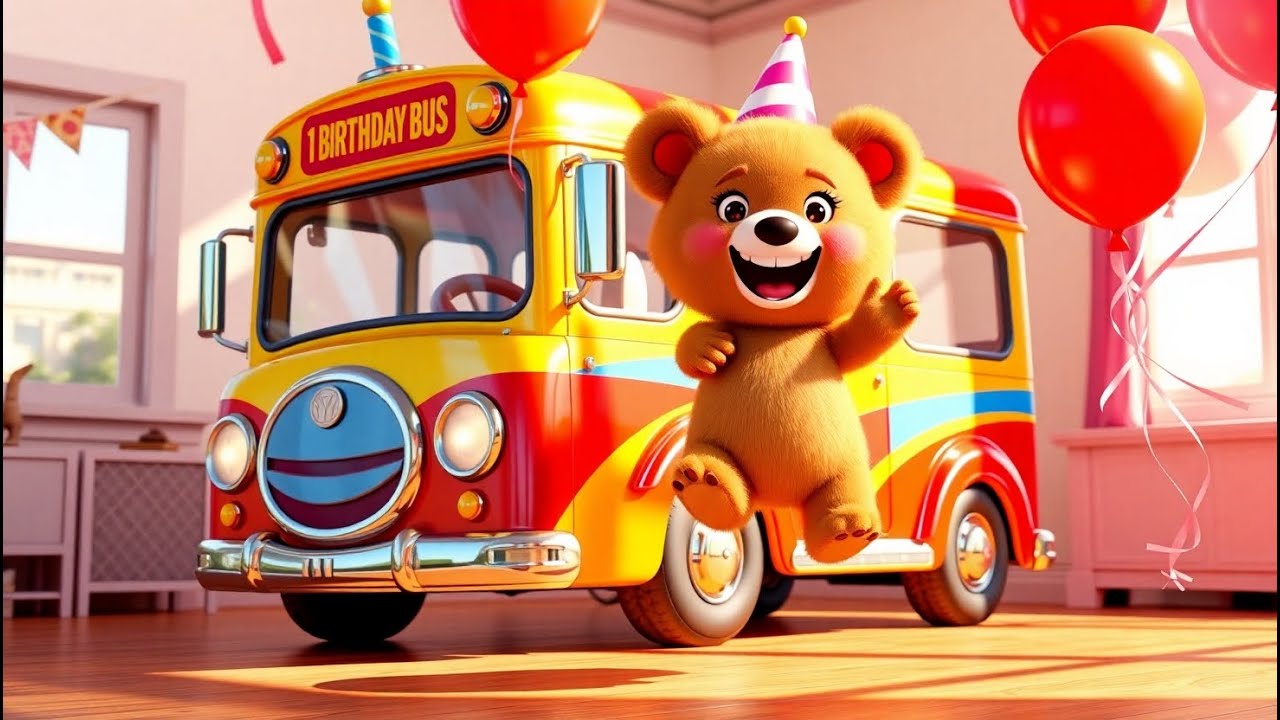 Песня для праздничного автобуса – Вечеринка Шэбби на колёсах | Веселые детские 3D-анимации