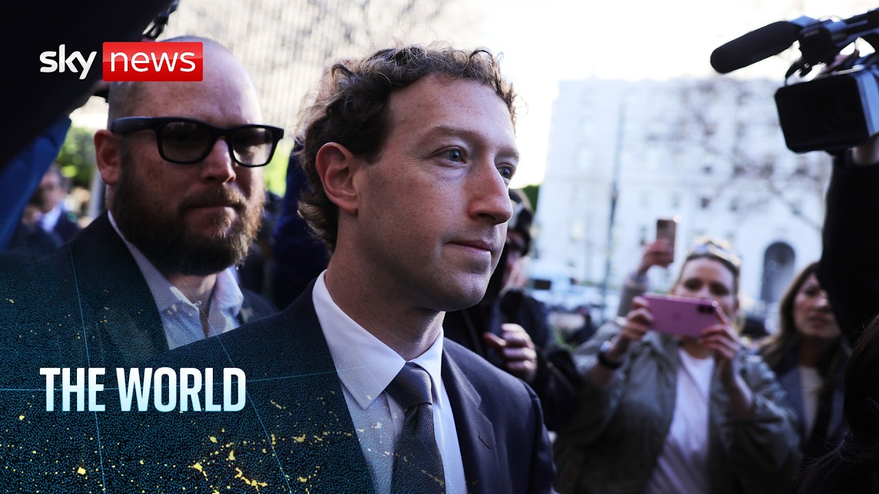 Mark Zuckerberg questioned in landmark social media lawsuit | The World with Dominic Waghorn