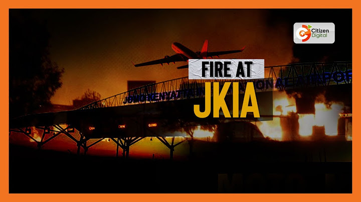 JKIA Fire: Fire visible from the Eastern Bypass side