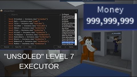 NEW 2019 Roblox Exploit "UNSOLED" OP Level 7 Executor (STABLE, BTOOLS, FE SCRIPTS)