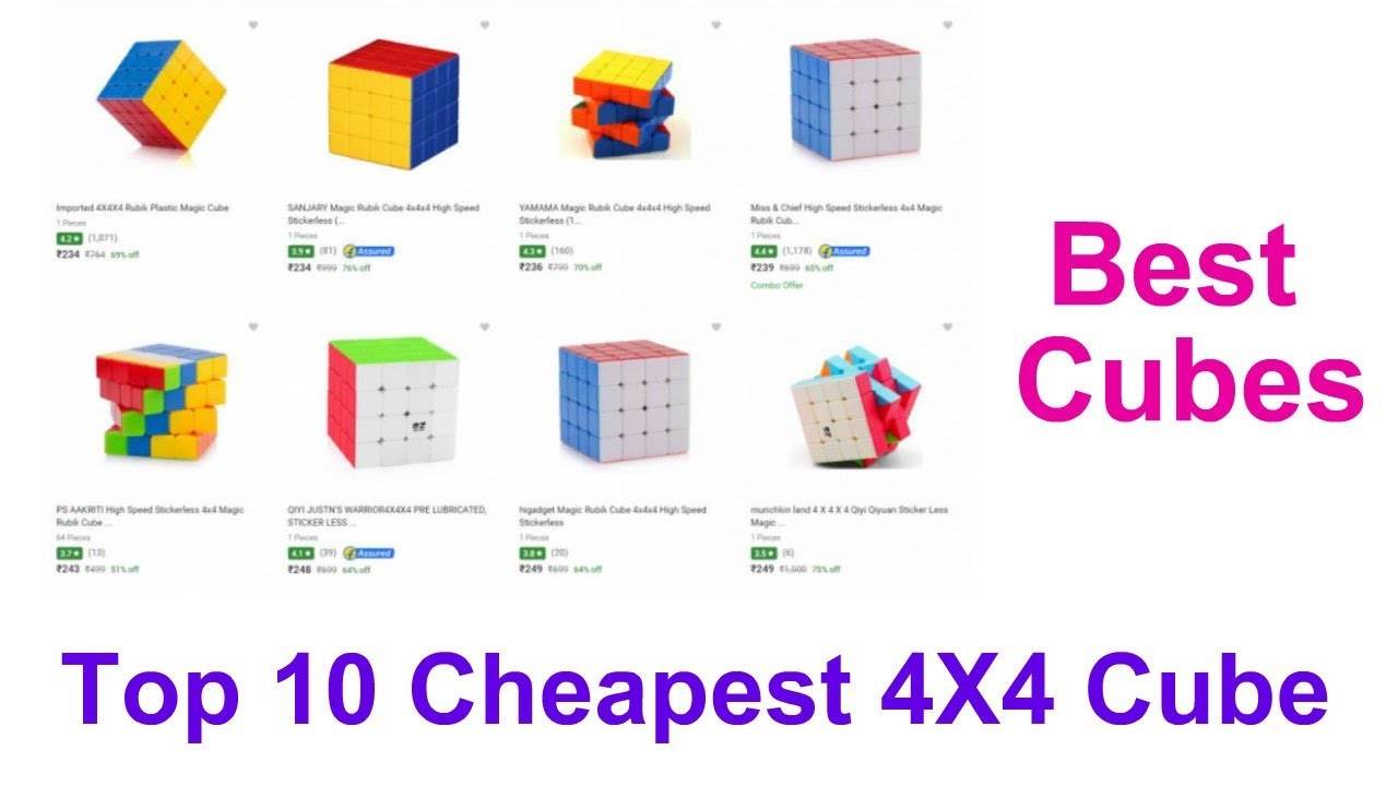 Top 10 Cheapest 4x4 Rubik's Cube । Buy Cube From Flipkart and Amazon