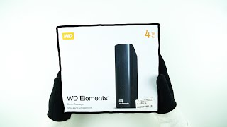 Внешний HDD WD Elements Desktop 4ТБ / Unboxing / ASMR