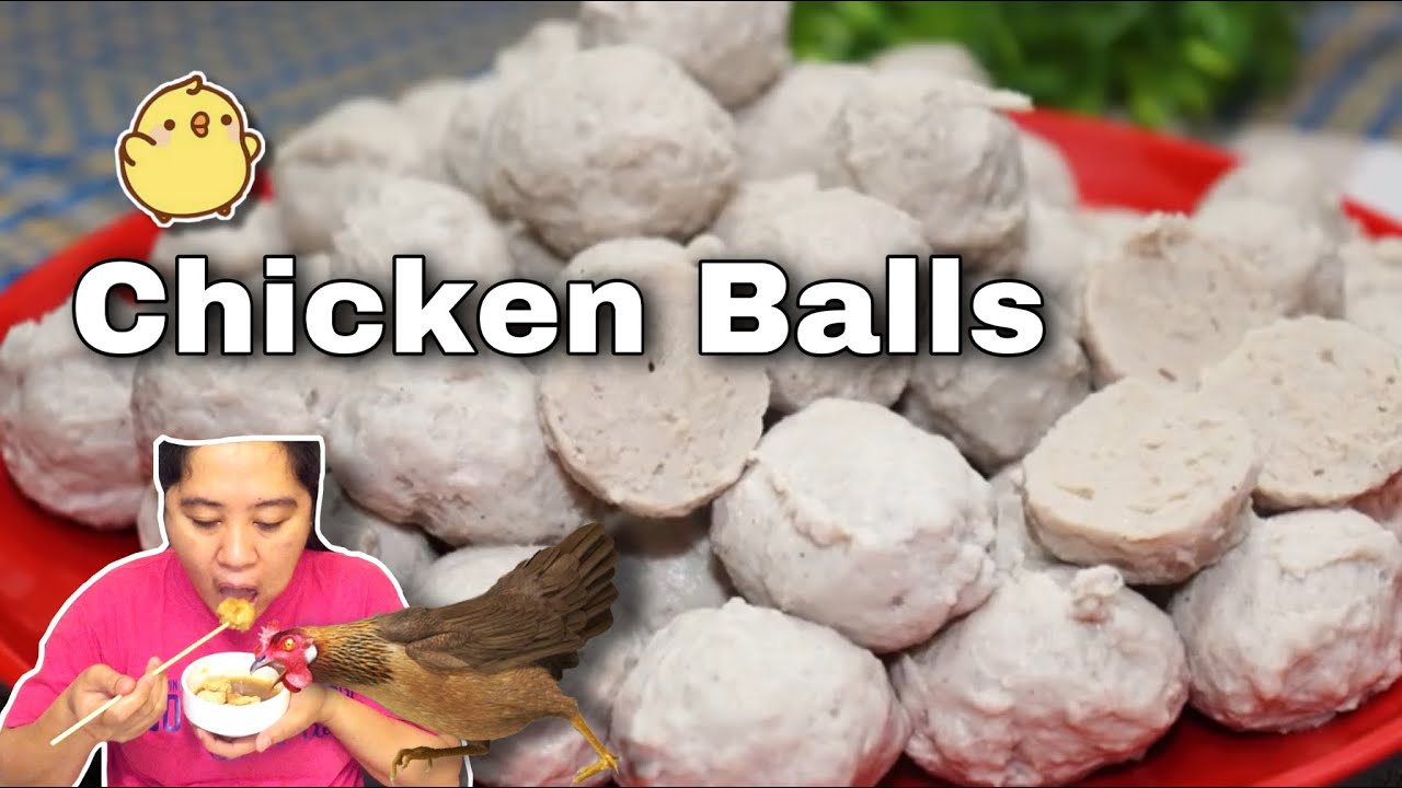 HOW TO MAKE HOMEMADE CHICKEN BALLS CHICKEN BALLS RECIPE EASY WAY