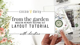 From the Garden Modern Memory Layout Tutorial with Christine at Cocoa Daisy