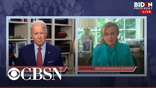 Hillary Clinton endorses Joe Biden for president