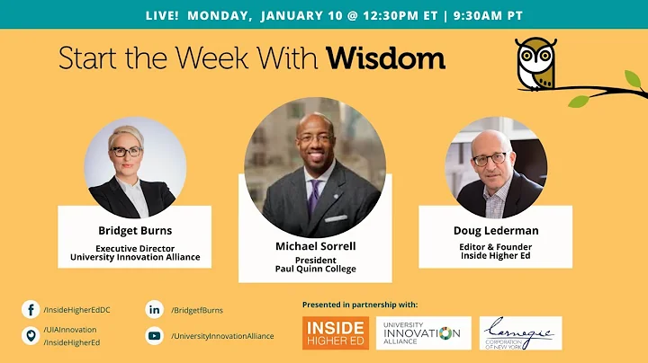 Weekly Wisdom interview with Paul Quinn College Pr...