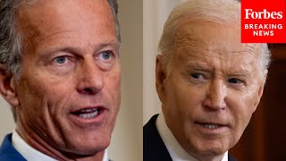 'He Is Responsible For This': John Thune Points Finger At Biden For Border Crisis