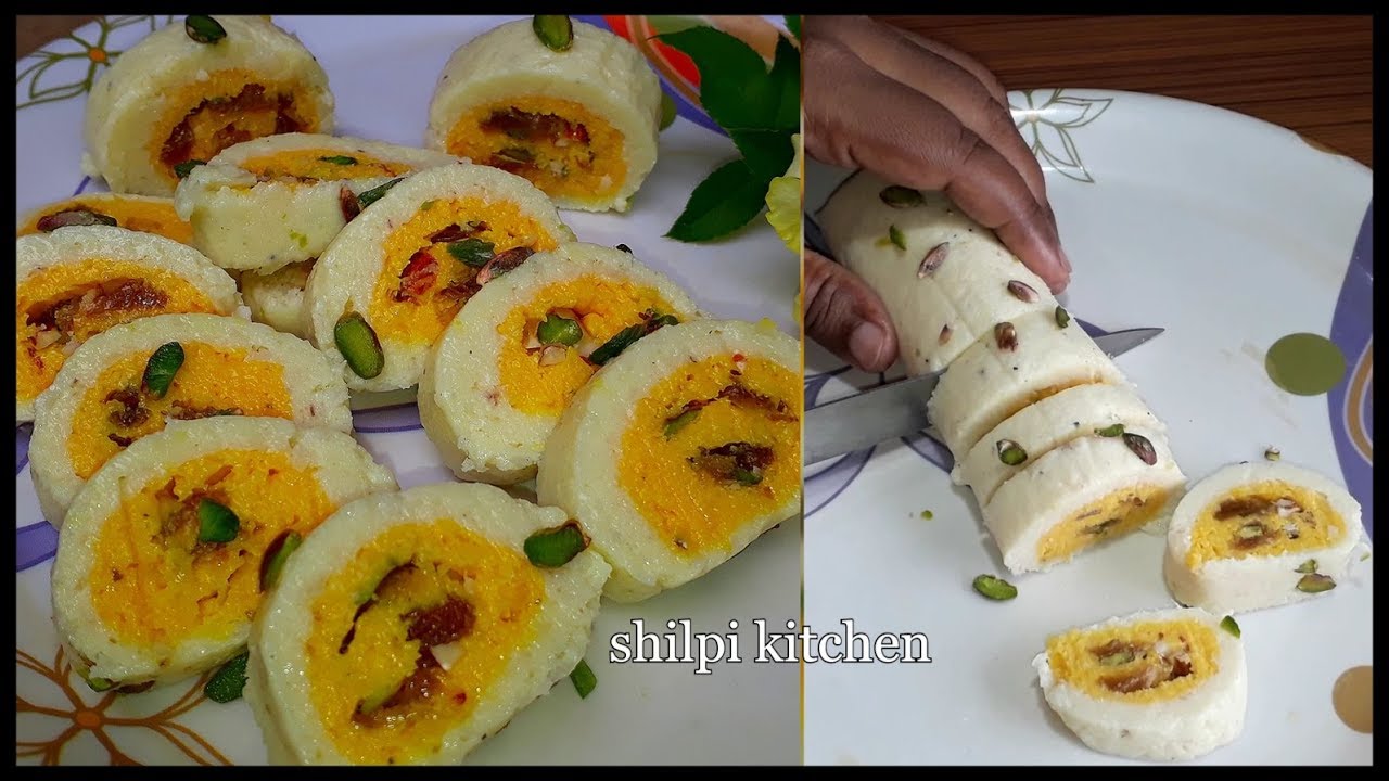 बिना गैस जलाए,बिना मावा के बनाये रोल मिठाई।।Raksha bandhan special sweets