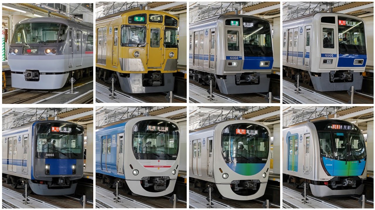 【発車シーン集】平日の西武新宿線 東村山駅 本川越方面  2000系・6000系・20000系・30000系・40000系  2023年5月