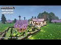 Minecraft Relaxing Longplay - Rainy River Side - Cozy Cottage House ( No Commentary ) 1.20