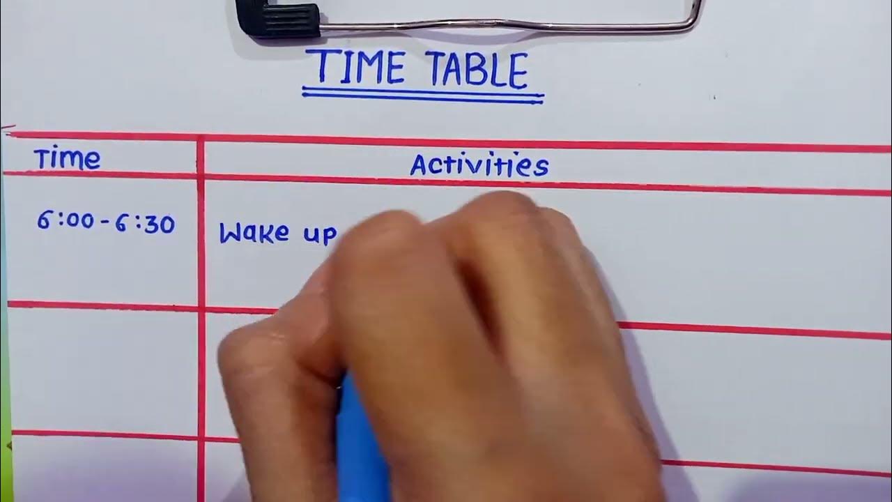 How To Make Time Table Time Table For Students Of All Classes Time how-to-make-time-table-time-table-for-students-of-all-classes-time