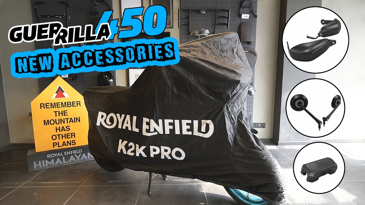 All new Guerrilla 450 Accessories || Hand Guards, Touring Mirrors and Handlebar pad || GMA || K2KPro