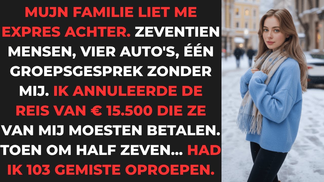 Mijn familie liet me in de steek voor Kerstmis... Toen annuleerde ik de vakantie van € 15.500.