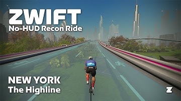 Zwift no-HUD recon: The Highline