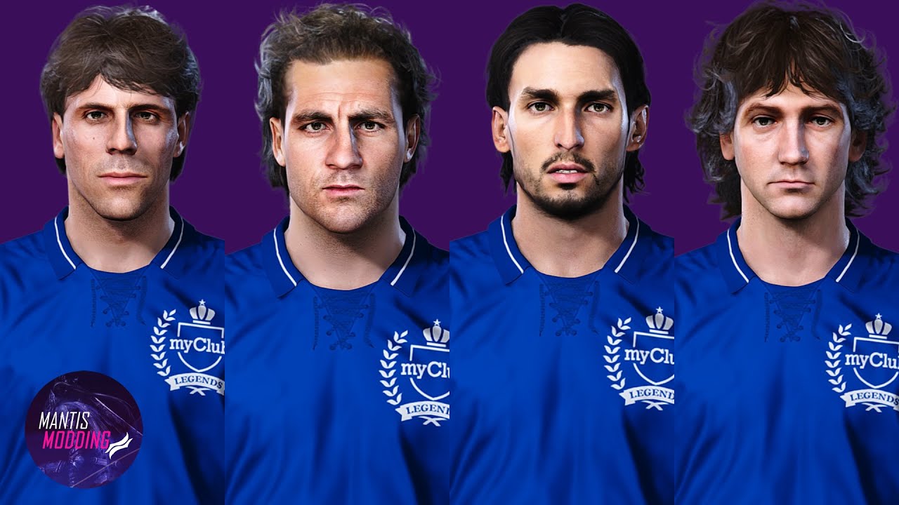 ZOLA, VIERI, ZAMBROTTA & BAKERO FACE PREVIEW LEGENDS PATCH PES 2020 PC
