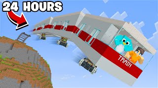 24 HOUR OVERNIGHT in a Minecraft Train by Milo and Chip 423,304 views 2 weeks ago 25 minutes