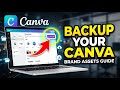How to backup your Canva brand assets - Complete Guide
