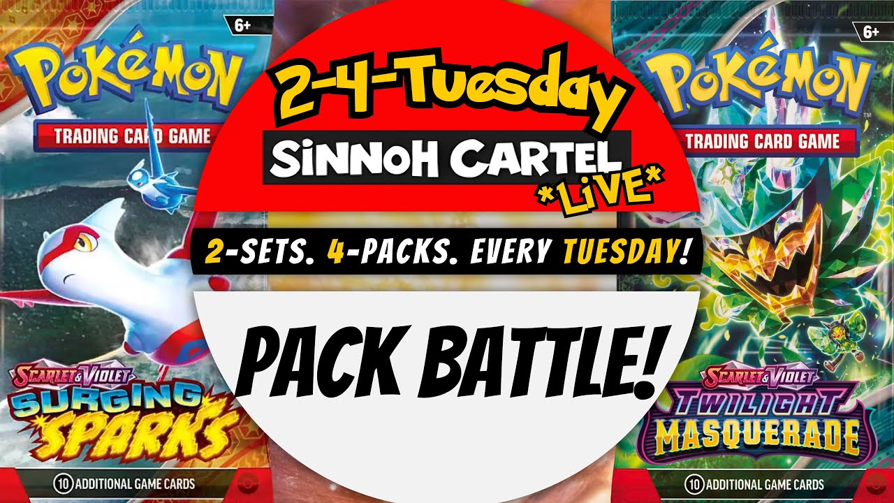 Pokémon Pack Battle: Twilight Masquerade vs Surging Sparks! 