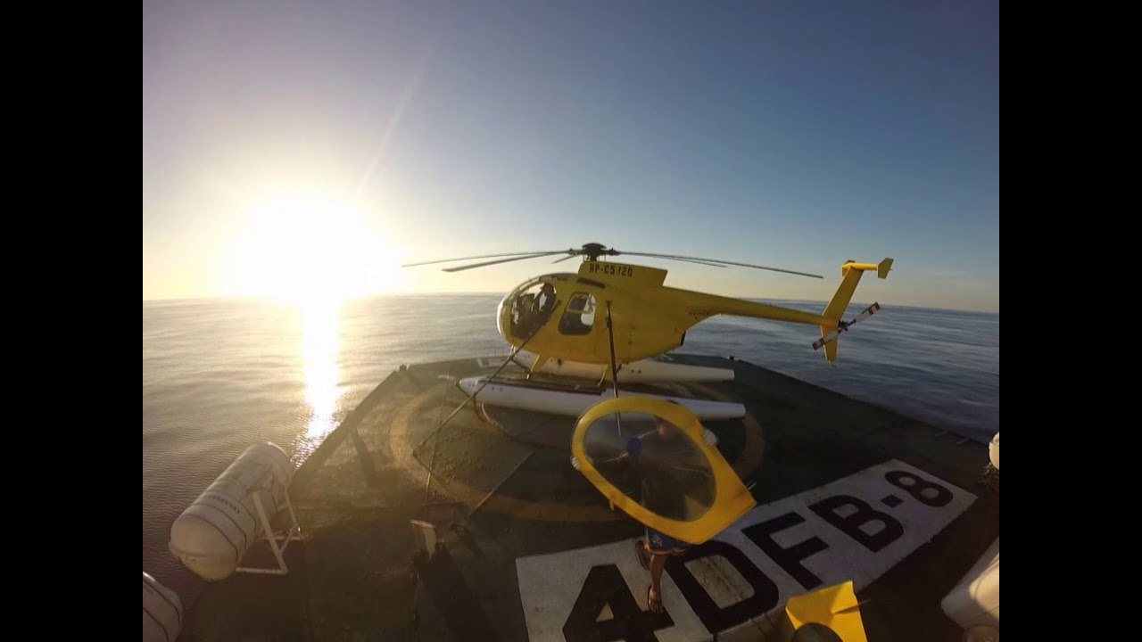 Morning flight Tuna Boat Helicopter YouTube
