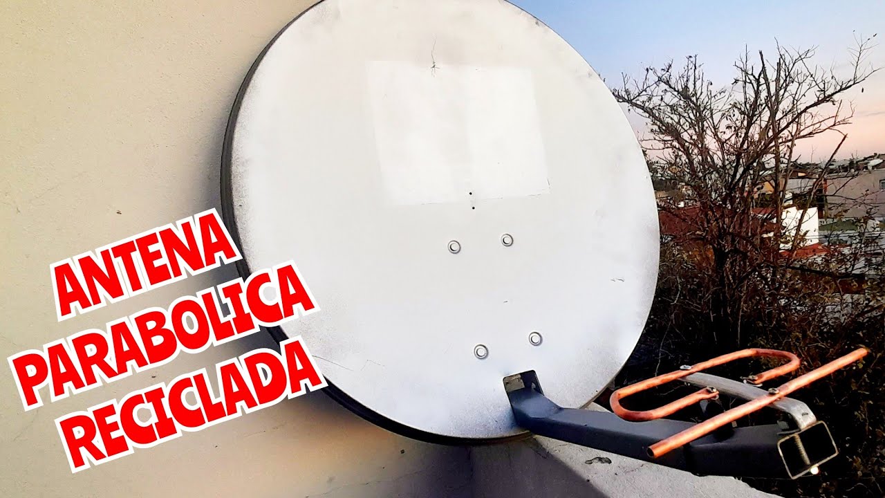 Reciclado de antena PARABOLICA DirecTV, convertimos en antena TV