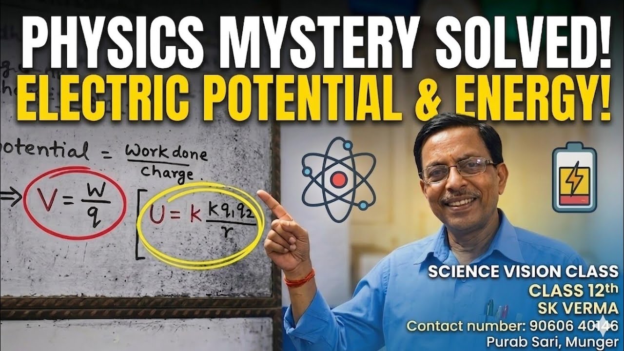 Electric Potential & Potential Energy Explained | Class 12 Physics ...