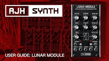 Lunar Module User Guide - Vintage Space Mission Audio/Mic/Sample/Synth Effects for Eurorack