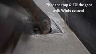 INSTALLATION OF BATHROOM FLOOR DRAIN | Floor JALRA | Floor JALI | DRAIN |