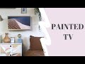 Painted TV Frame| DIY Gallery Wall TV| Samsung Frame TV Hack