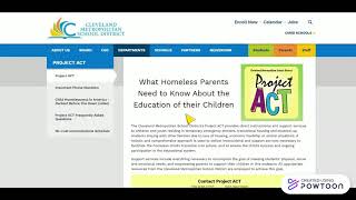 CMSD Project ACT- CMSD Website Review