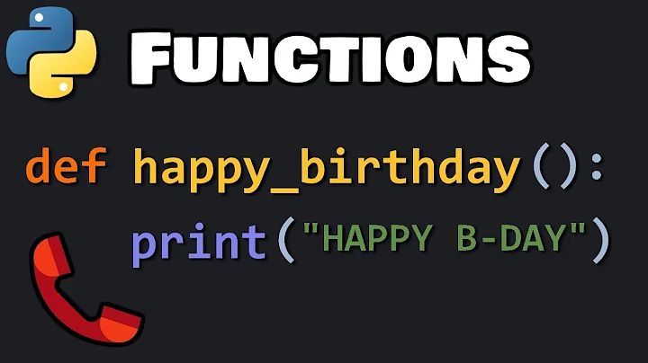 Functions in Python are easy 📞