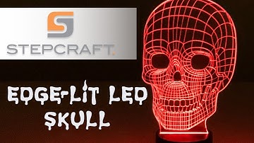 CNC Halloween Project - LED Acrylic Edge-Lit Skull