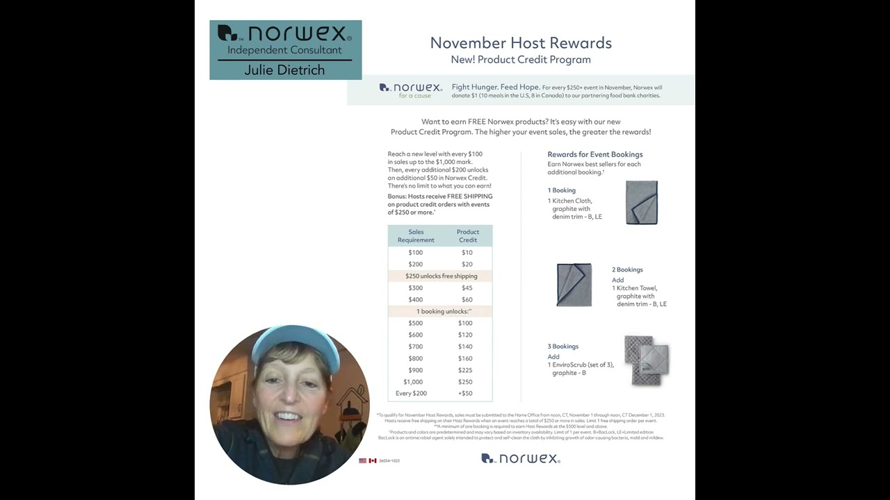 Host an event and earn Free Norwex!