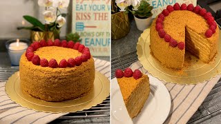 كيكة العسل..|🍯🧡 ألذ وأفخم كيكة ممكن تسوونها بالبيت..( Honey cake )'🤤🔥🔥