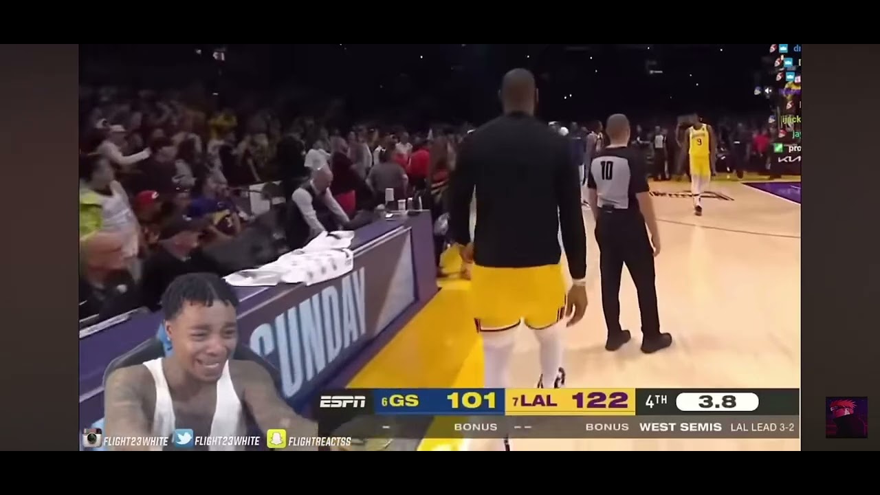 FLIGHTREACTS GETS HEATED AT DRAYMOND GREEN AND LEBRON JAMES 🤪 🤪 🤪 CRAZY ...