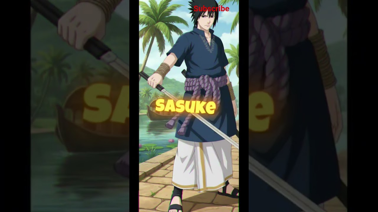 naruto characters as Kerala look 