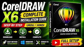 CorelDRAW X6 Complete Installation Guide  Step by Step Urdu Hindi  @DesktopClinic ​