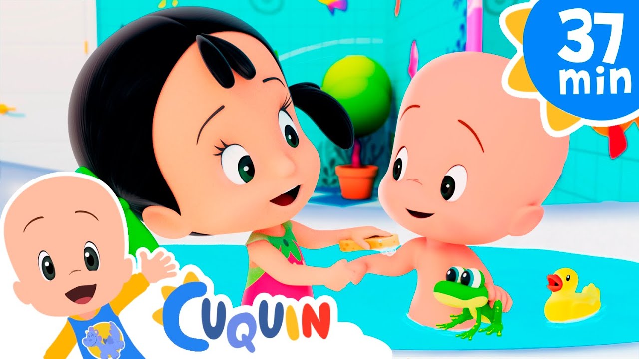 Canción del baño de Cuquín | Canciones y episodios con la Familia Telerin