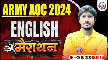 Army AOC English Marathon Class | Complete English in One Video |  AOC English Marathon By Vipin Sir