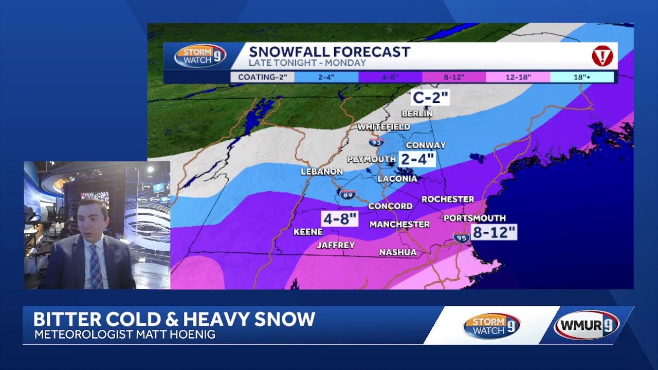 Nor'easter set to bring heavy snow, blizzard conditions to parts of NH