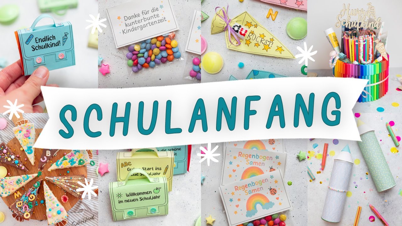 Geschenkideen & Torten zur Einschulung | Ideen für Erstklässler | DIY Schulanfang für die Schultüte