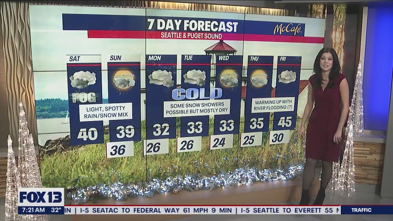 Spotty rain/snow mix for the weekend | FOX 13 Seattle - YouTube