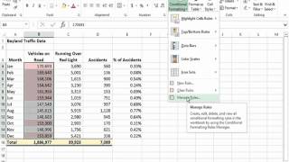 Applying Conditional Formatting in Excel 2013 Profile